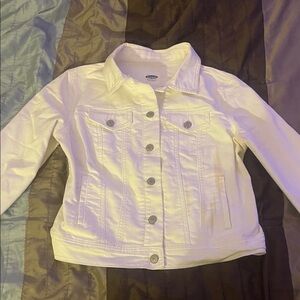 Old Navy Kids White Jean Jacket